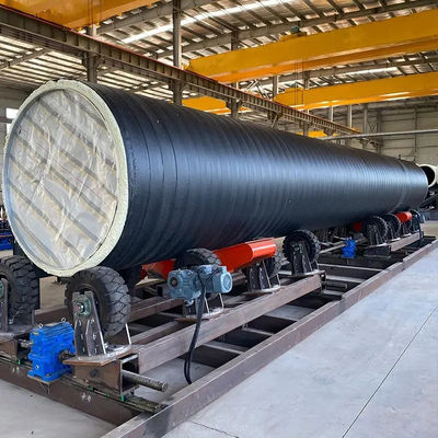 Polyurethane Sprayed Polyethylene Hot Wound Insulation Pipe Production Line