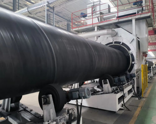Polyurethane Sprayed Polyethylene Hot Wound Insulation Pipe Production Line