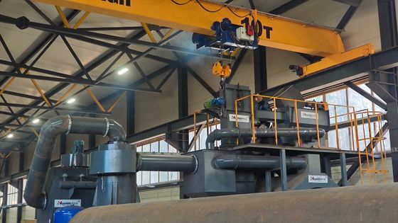 Steel Pipe Insulation Line with Integrated Rust Remover Production Line
