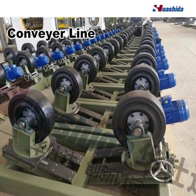 3PE Anti Corrrosive Pipe Machinery Plant With Shot Blasting And Rust Removal
