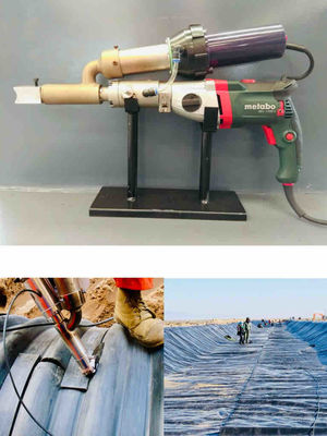 Hot Air Welding Pipe Portable Extruder Material PE