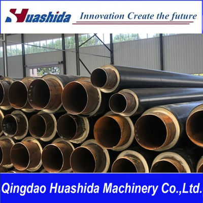 HUASHIDA Vacuum Calibration Plastic HDPE Jacket Shell Casing Extrution Machinery For PUR Foaming Pre-Insulated Pipe Machine
