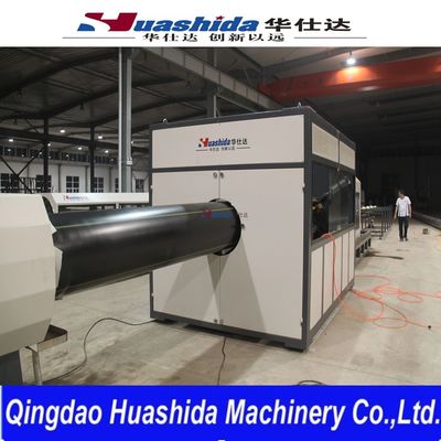 HDPE Plastic Solid Wall Pipe with Blue Strip For Water Supply  Extruder Making Machine