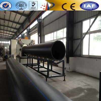 HDPE Plastic Solid Wall Pipe with Blue Strip For Water Supply  Extruder Making Machine