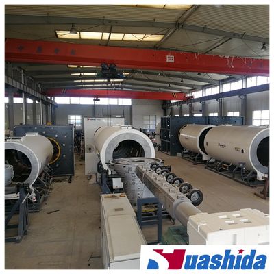 HDPE Gas / Water / Oil Supply Pipe Extrusion Line Pre-Insulated Pipe Casing Production Line