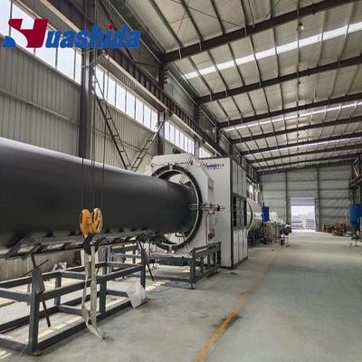 Efficient PE-650 / 1380 HDPE Plastic Jacket Pipe Pre-Insulated Pipe Casing Extrusion Line