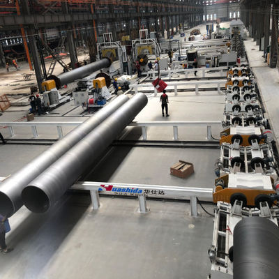 Continuous Polyurethane Spraying Thermal Winding Polyethylene Equipment Production Line