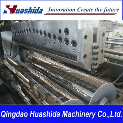 PE/PP/PS/HIPS/ABS/PVC Plastic Sheet Extrusion Making Plant With Three Roller Calender