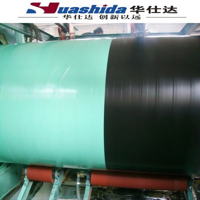 3PE Anti Corrrosive Steel Pipe Making Machine With Sand Blasting And Rust Removal