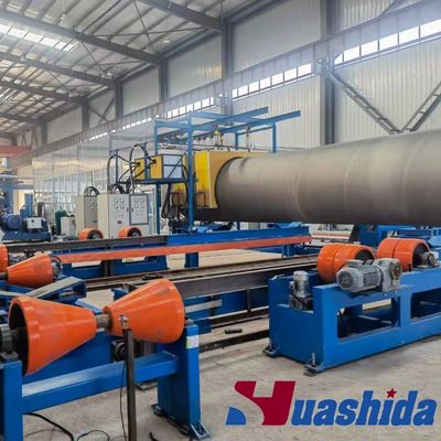 Automated 3pe 2lpe Fbe Powder Internal External Coating Production Line For Oil And Gas Steel Pipes