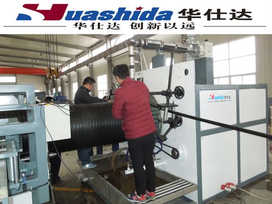 HDPE Hollow-Wall Winding Pipe Extrusion Line For Water