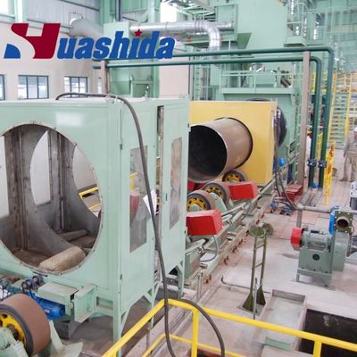 Стальные трубы Внутреннее FBE Внешнее 3lpe антикоррозионное покрытие оборудование для водоотведения