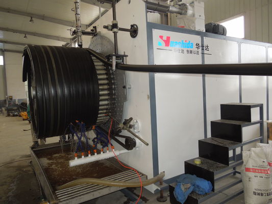 PE PP Spiral Pipe Machine / Plastic Corrugated Pipe Extruder 1200