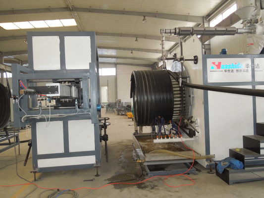 PE PP Spiral Pipe Machine / Plastic Corrugated Pipe Extruder 1200
