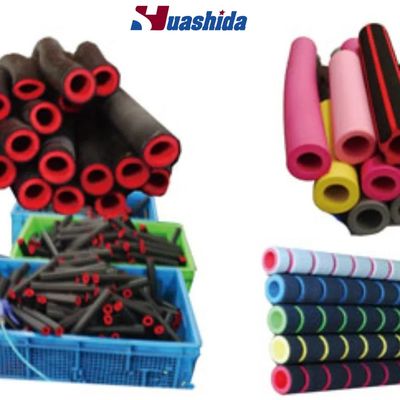 Synthetic Rubber Plastic Foam Tube Insulation Production Line for Handle/Fitness Equipment Sheath