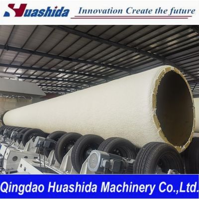 Automatic PU Spraying PE Winding Thermal Pre-Insulated Pipe Production Line