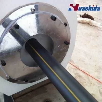 HDPE PE Single Screw Extruder Solid Wall Pipe Extrusion Line for Municipal Water / Gas Supply Systems