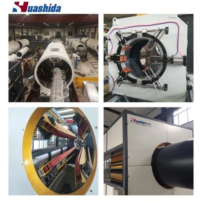 Vacuum calibrating method for pre-insulated extrusion line