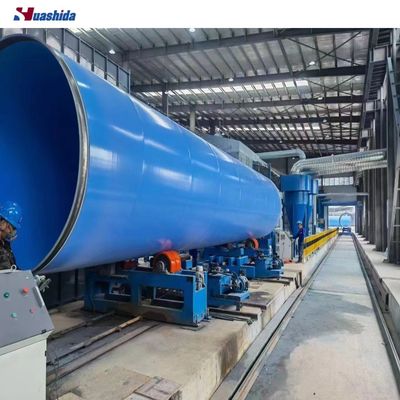 Machine de soufflage par soufflage SA2.5 pour tubes en acier FBE 3LPE revêtement anticorrosion interne externe