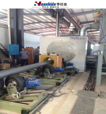 Steel Pipe External Internal Shot Blasting Blastor Equipment  with Surface Finish Level Sa2.5 