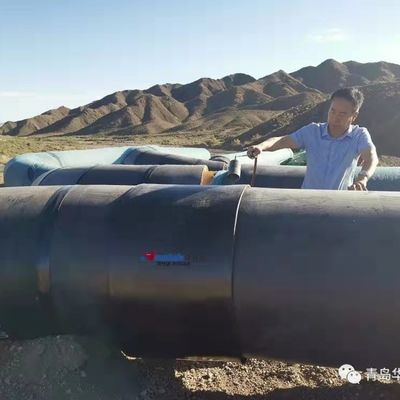 Taśma z bezszwowymi rękawami elektrofuzyjnymi z HDPE do spawania przedwyizolowanych przewodów
