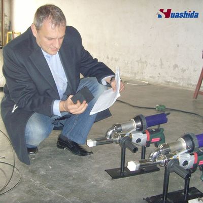 Draagbare plasticsoldeermachine
