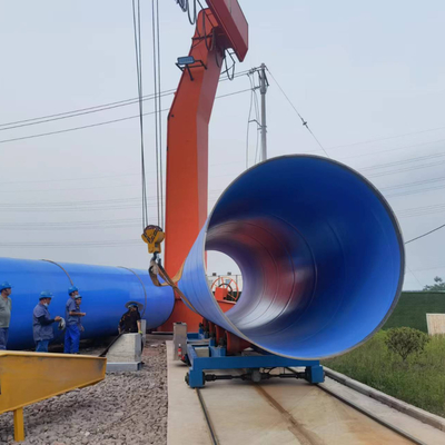 Steel Pipe External Surface Rust Removal Anti Corrosion Coating Line Equipment