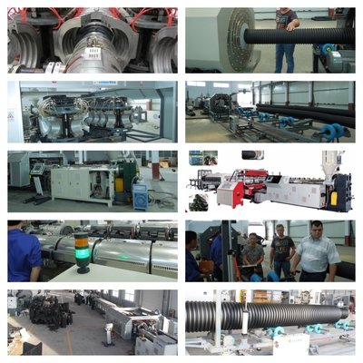 HDPE PP Double Wall Corrugated Pipe Production Line for Drainage