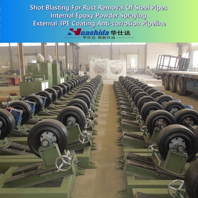 Shot Blasting for Rust Removal Steel Pipes Internal Epoxy Powder Spraying and External 3PE Coating Anti-Corrosion Pipeline