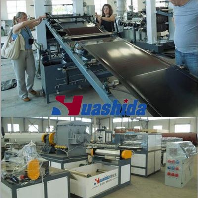 PE PP Plastic Sheet Board Production Machine Line with Three Roll Calender for Single & Multilayer Sheets 0.2-3mm Thickness 800mm Width