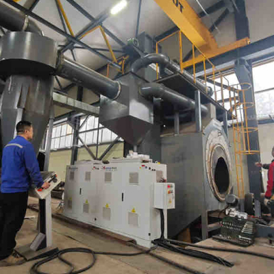 Medium Frequency Heating Rust Removal For 3LPE Steel Pipes 48-3000mm