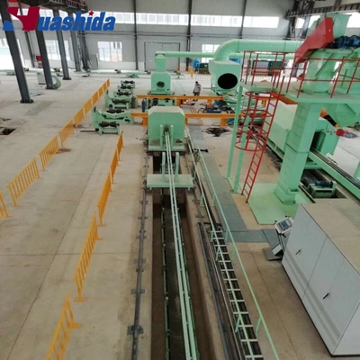 Steel Pipe Inner Wall Sand Blasting Rust Removal Line