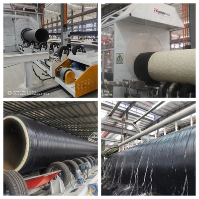 HDPE Polyurethane Spray Foam Insulated Pipe Machine 500-1600mm