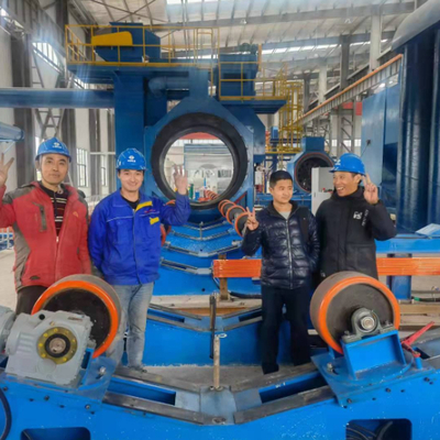 Steel Pipe Blasting Deruster for 3LPE Coating Line 48-3000mm