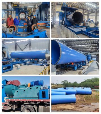 آلة طلاء FBE للأنابيب الفولاذية 159-4200mm مع طلاء مسحوق