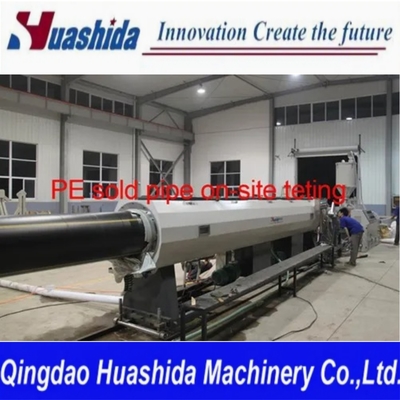 Plastic Solid Pipe Extrusion Line / PE PP Pipe Production Line