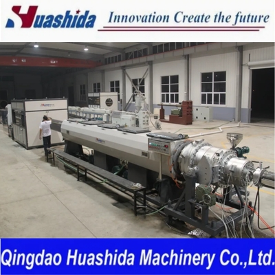 HDPE Solid Wall Pressure Pipe Extrusion Line for Gas Water Supply