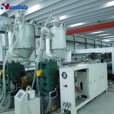 Ekstruder Pipa Bergelombang Dinding Ganda HDPE Sekrup Tunggal 120kg/jam