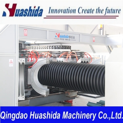 HDPE PP Double Wall Corrugated Pipe Line 1000kg/H Output