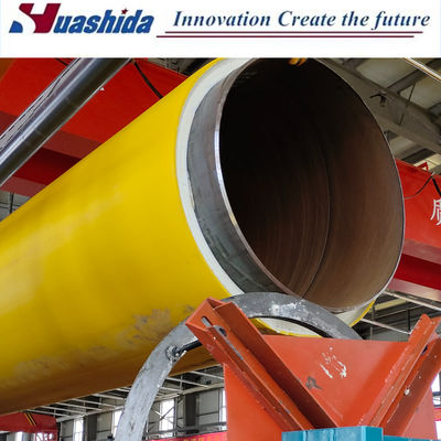 Computerized Control HDPE Outer Protective Pipe Production Line with Effective Thermal Insulation and Dust-Free Planetary Cutting