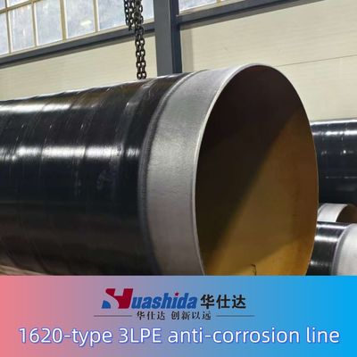 3LPE Coating Pipe Production Line with Pipe dia. 57-3400mm Blasting >2.5A and PE Thickness 2-3mm for Anti-Corrosion