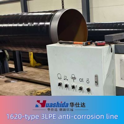 3LPE Coating Pipe Production Line with Pipe dia. 57-3400mm Blasting >2.5A and PE Thickness 2-3mm for Anti-Corrosion