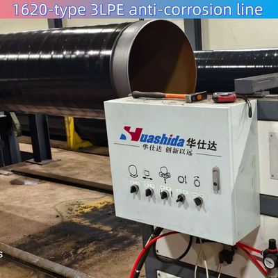 3LPE Coating Pipe Production Line with 1.8-2.7mm Coating Thickness 900kW Total Power and 2-3mm PE Thickness