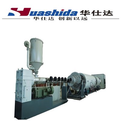 Ligne d'extrusion de tuyaux d'enveloppe en PEHD avec contrôle PLC pour tuyaux pré-isolés de Ø110-2200 mm à 250-1600 kg/h