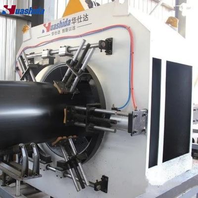 Ligne d'extrusion de tuyaux d'enveloppe en PEHD avec contrôle PLC pour tuyaux pré-isolés de Ø110-2200 mm à 250-1600 kg/h