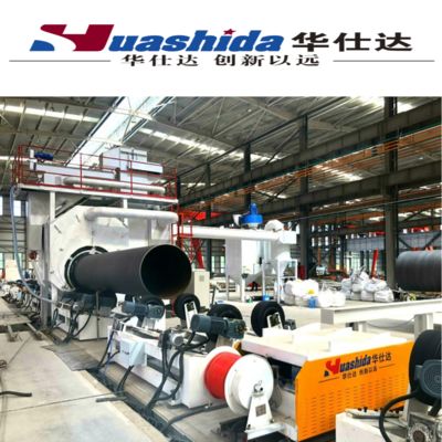 HDPE Jacket Casing Pipe Extrusion Line with Siemens PLC Control for Ø110-2200 mm Pre-Insulated Pipes at 250-1600 kg/h