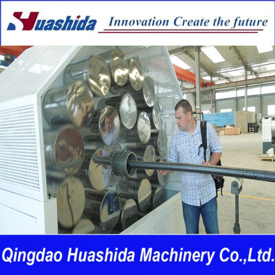 Computerized Single-screw PERT-50/200MM Pre-Insulated Pipe Production Line with Polyurethane Foaming