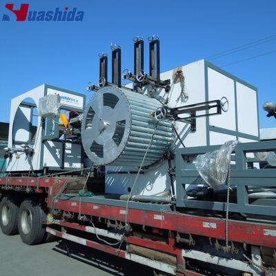 300-1200mm 파이프 직경 단일 스크류 압출기 및 지멘스 PLC 제어 HDPE 중공벽 와인딩 파이프 장비