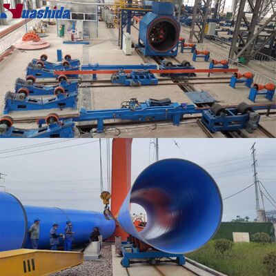 Máy móc phủ FBE với Hệ thống điều khiển PLC và Súng phun tĩnh điện cao áp cho lớp phủ ống thép ≥Sa2.5