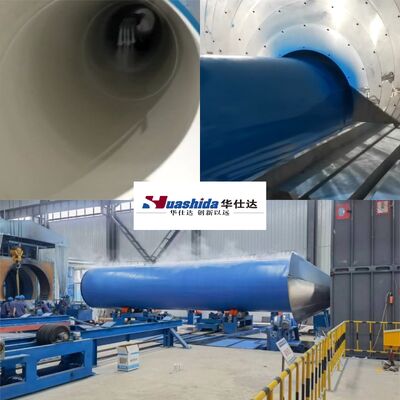 3LPE Coating Pipe Production Line dengan High Voltage Electrostatic Spray Gun SA2.5 Clean Level dan Sistem Kontrol Otomatis PLC